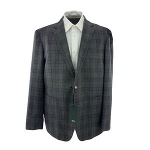 Rodd & Gunn Woodland Brown Check Wool Blazer Breaksea Owens Junction 3XL NWT